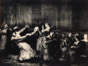 Danza in un manicomio, 1917 da George Wesley Bellows
